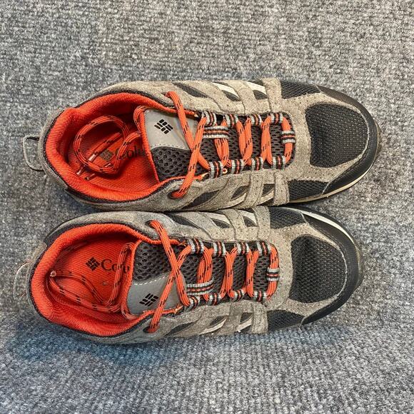 COLUMBIA REDMOND Waterproof SNEAKERS Gray Black Red Youth Size 3 - Picture 6 of 8